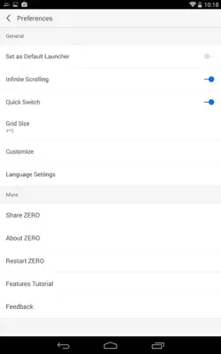 ZERO Launcher android App screenshot 5